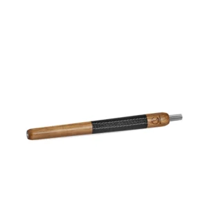 Wookah Wooden Mouthpiece Black Leather – Oak